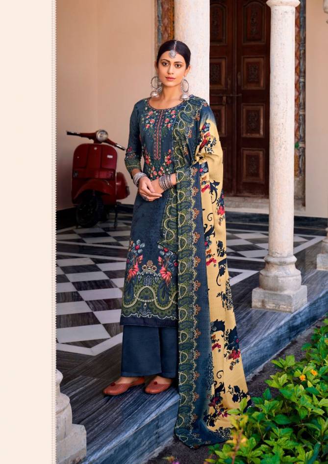 Levisha Habiba Winter Wear Wholesale Pashmina Dress Material Catalog
